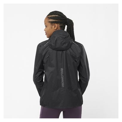 Chaqueta impermeable <strong>Salomon Bonatti WP Mujer</strong> Negra