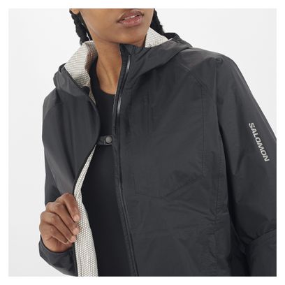 Chaqueta impermeable <strong>Salomon Bonatti WP Mujer</strong> Negra