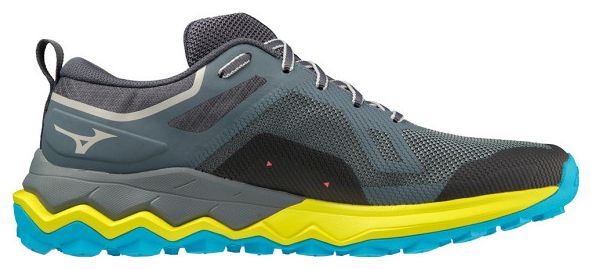 Trail Running Shoes Mizuno Wave Ibuki 4 Grey Yellow Blue