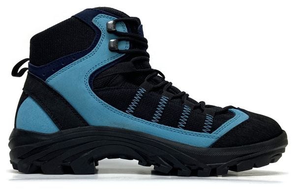 Chaussures trekking S-KARP Explorer  noir/bleu  cuir hydrophobe  semelle Vibram Gironda
