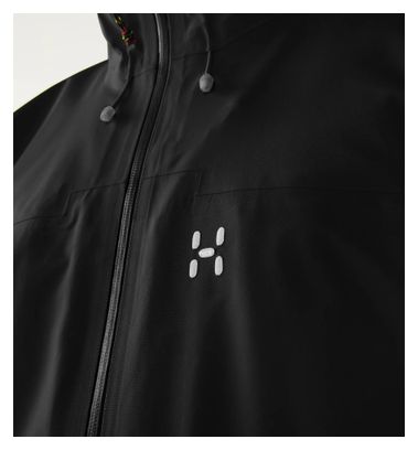 Giacca impermeabile Haglöfs ROC Sight in Gore-Tex, nera, da uomo