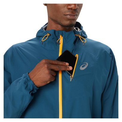 Asics Fujitrail Waterproof Jacket Blue