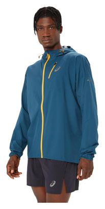 Asics Fujitrail Waterproof Jacket Blau