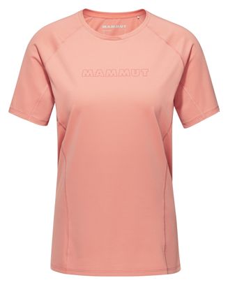 Camiseta Mammut Selun FL Logo Rosa Mujer