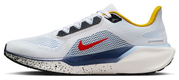 Nike Pegasus 41 Running Shoes White/Blue/Red Men