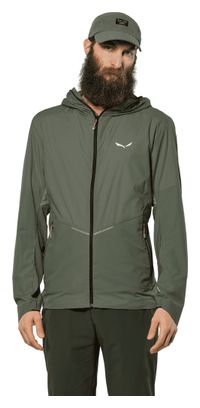 Salewa Pedroc Wind Men's Windbreaker Jacket - Green