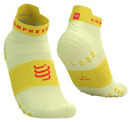 Compressport Pro Racing V4.0 Ultralight Run Low Socks Gelb/Rot