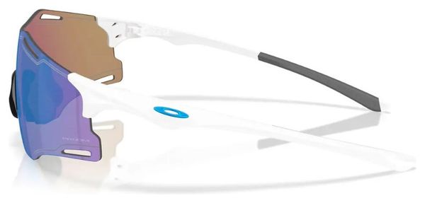 Lunettes Oakley Cybr Zero Polished White Blanc / Prizm Sapphire / ref: OO9512-0239