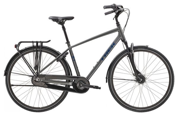 Bici da città Trek District 2 equipaggiata con Shimano Nexus 7V Lithium Grey 2023