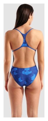 Traje de baño Arena Geometry Azul Mujer
