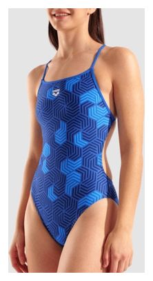 Traje de baño Arena Geometry Azul Mujer