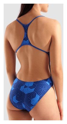 Traje de baño Arena Geometry Azul Mujer
