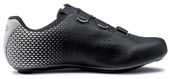 Northwave Core Plus 2 Wide Road Shoes Black Silver