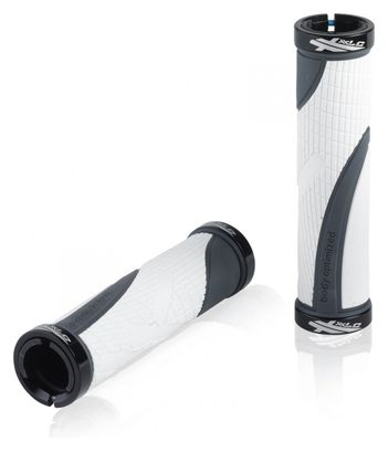 Pair of XLC GR-S23 130 mm Grips White/Gray