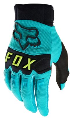 Lange Handschuhe Fox Dirtpaw Teal Blau