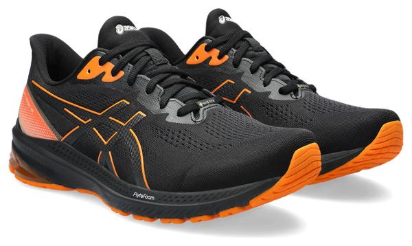 Chaussures de Running Asics GT-1000 12 GTX Noir Orange Homme