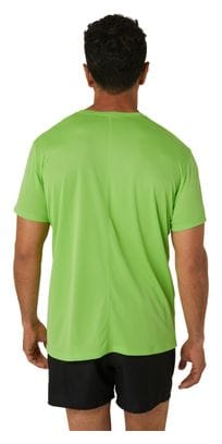 Maillot manches courtes Asics Core Run Vert Homme