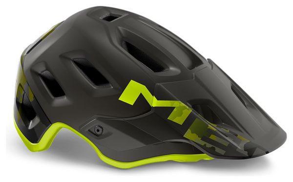 Met Roam Mips All-moutain Helm Mat Camo Lime Green zwart 2021