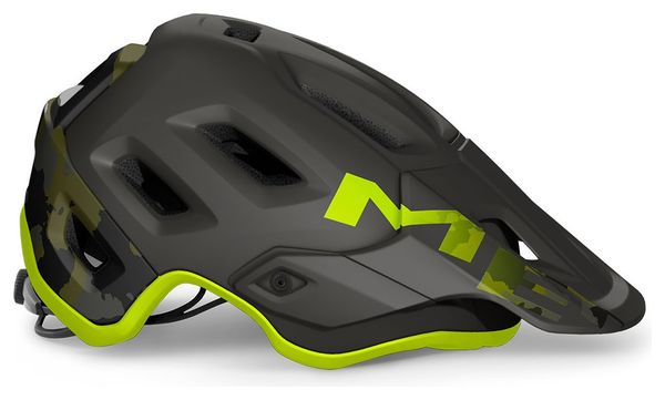 Met Roam Mips All-moutain Helm Mat Camo Lime Green zwart 2021