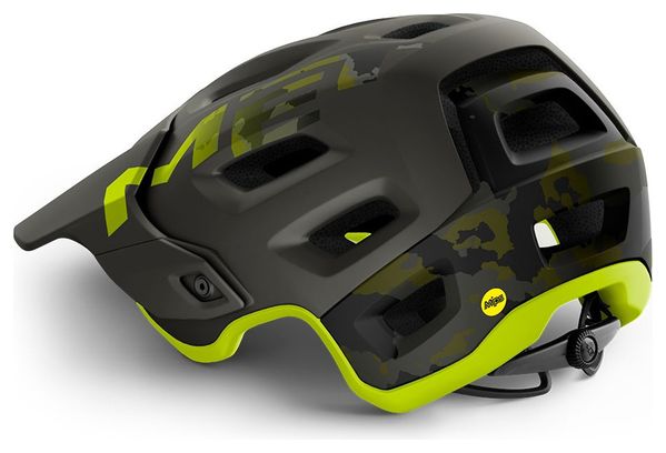 Met Roam Mips All-moutain Helm Mat Camo Lime Green zwart 2021