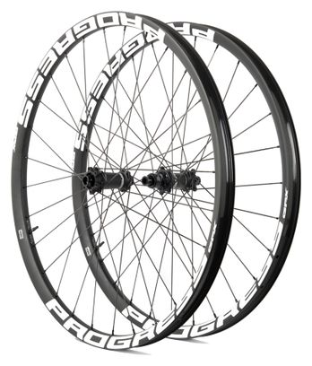 Paire de roues Progress GPX Nexo 29" Blanc | Boost 15x110/12x148 mm | 6 Trous