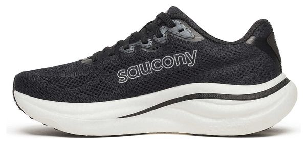 Saucony Ride 19 Laufschuhe, groß, schwarz/silber, Damen