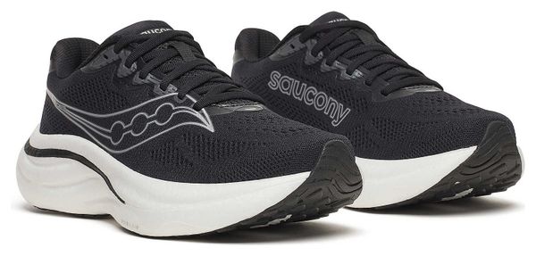 Saucony Ride 19 Laufschuhe, groß, schwarz/silber, Damen