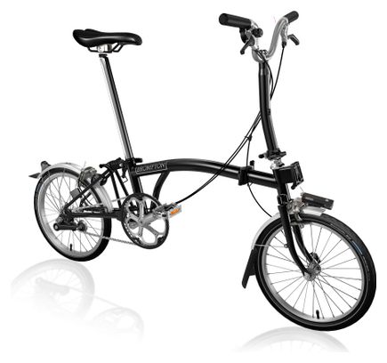 Brompton M3L 16'' 3V Vouwfiets Zwart