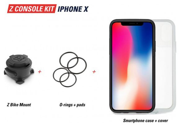 Coque de Smartphone Zéfal Z Console iPhone X + Support Z Bike Mount Noir