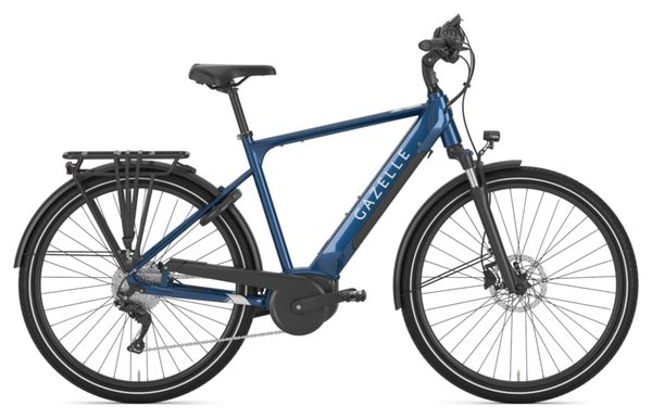 Vélo de Ville Électrique Gazelle Medeo T10 HMB Shimano Deore 10V 500 Wh 700 mm Bleu Foncé 2023