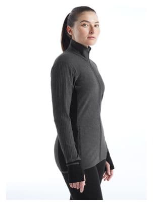 Baselayer Women Icebreaker Descender Grau