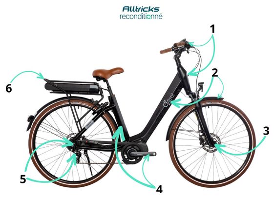 Produit Reconditionné Vélo de Ville Électrique O2 Feel Swan DI2