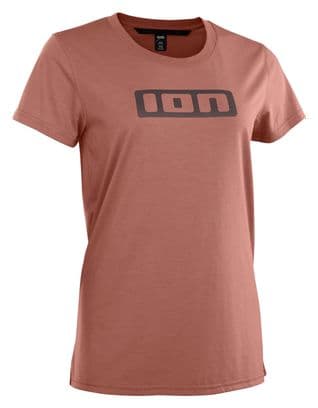 ION Logo DR Pink Women's short sleeve MTB jersey