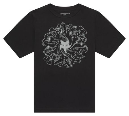 Camiseta de manga corta para niños Fox Frequency Negra