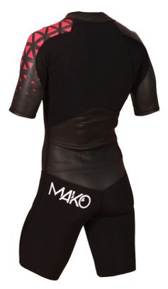 Mako LS3 Swimrun-Neoprenanzug Schwarz/Rot/Weiß für Herren