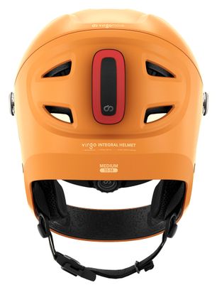 Virgo Integral Orange - Casque Intégral Urbain avec visière et phare arrière