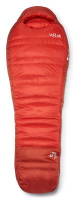 RAB Alpine-18°C-slaapzak - rood