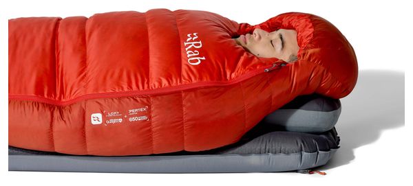 RAB Alpine-18°C-slaapzak - rood