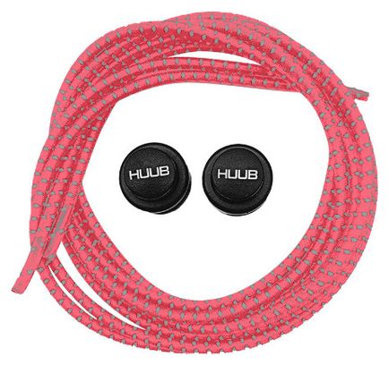 Pair of Huub Pack Lace Coral quick laces