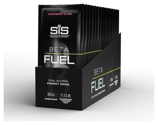 Boisson énergétique Sis Beta Fuel Fraise Citron Vert 82 gr