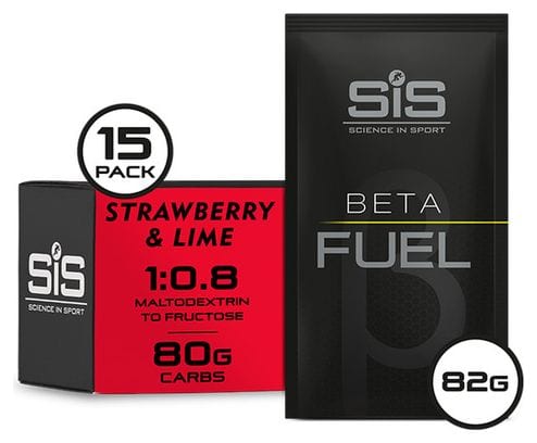 Boisson énergétique Sis Beta Fuel Fraise Citron Vert 82 gr