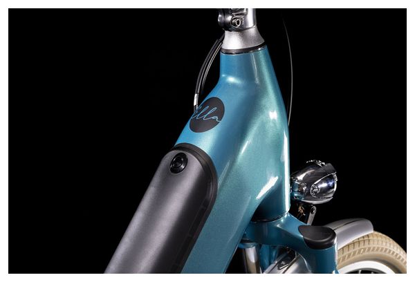 Cube Ella Cruise Hybrid 500 Easy Entry Electric City Bike Shimano Nexus 7S 500 Wh 700 mm Aquamarine Blue 2022