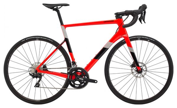 Vélo de Route Cannondale SuperSix EVO Carbon Disc 105 Shimano 105 11V 700 mm Rouge Acid