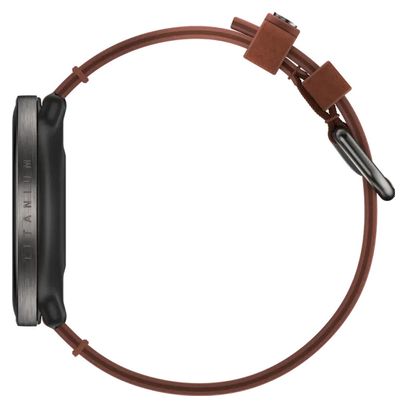 Polar Ignite 3 Titanium GPS Horloge Sun-Kissed Bronze Brown (Lederen Band + Siliconen Band)