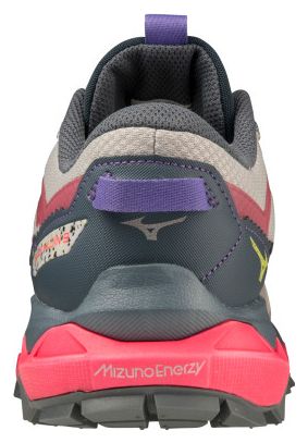 Mizuno Women's Wave Mujin 9 Grey Pink Trail Running Shoes