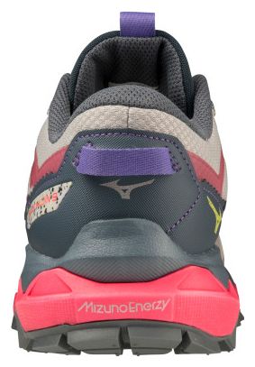 Mizuno Wave Mujin 9 Dames Roze Grijs Trail Hardloopschoenen