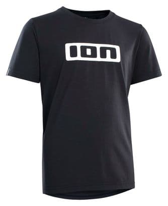 ION Logo DR Maglia a maniche corte MTB Black Kids