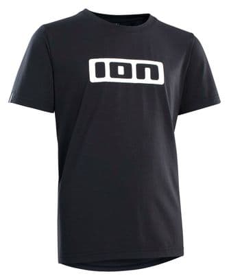 ION Logo DR MTB short sleeve jersey Black Kids