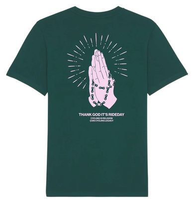 Çois Unisex T-Shirt - Cycling is Religion - Grün