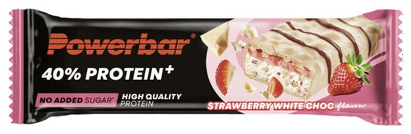 Protein Bar 40% + Crisps (12x40g) - Powerbar - White Chocolate Strawberry - Barres Protéinées